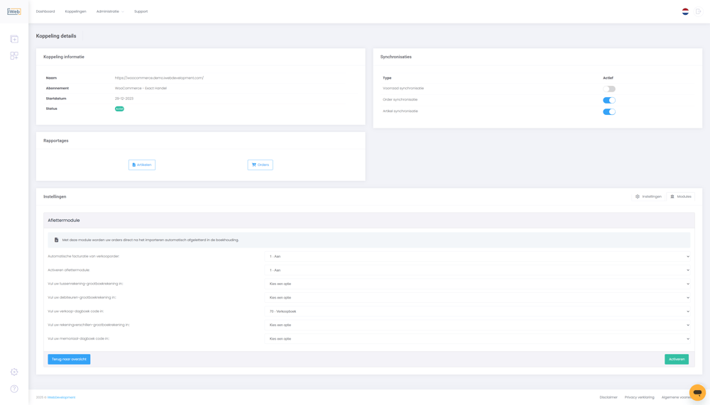 iweb aflettermodule exact online iweb aflettermodule exact online