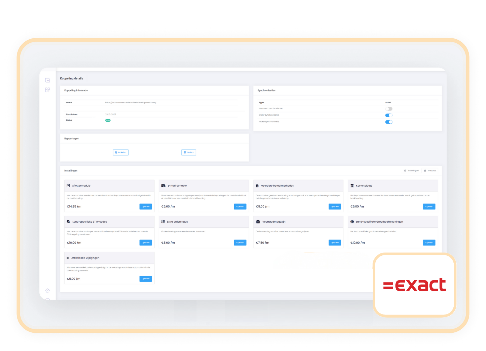 module automatisch factureren exact online