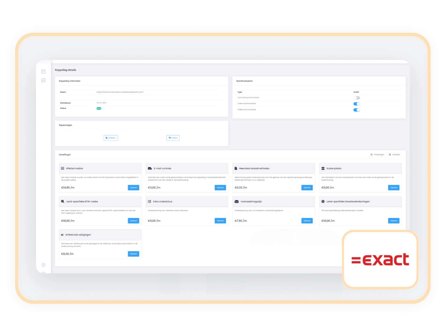 module klantclassificatie exact online